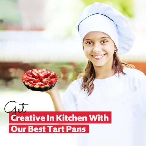 Miniatura 5 de Paquete de 8 Mini Moldes para Tartas de 4 Pulgadas con Fondo Extraíble Redondos Antiadherentes Profundos para Quiche, Resistentes, Perfectos