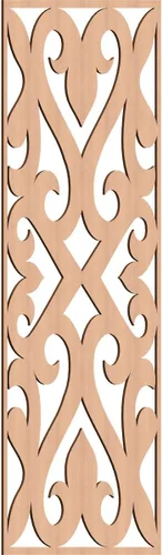 Miniatura 147 de Keene Paneles de pared decorativos de madera con calado, 9 3/8 pulgadas de ancho x 24 3/8 pulgadas de alto x 1/4 de alto, roble rojo rojo (Red Oak)