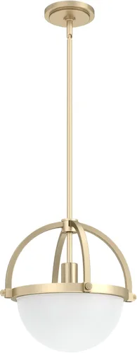 Miniatura 4 de Hunter - Wedgefield 1 luz de níquel cepillado, luz colgante de tamaño mediano, regulable, estilo formal, en forma de esfera, para dormitorios