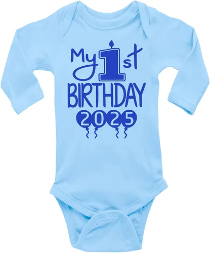 Miniatura 10 de Reaxion Traje de cuerpo entero hecho a mano para bebé niño y niña, mi primer cumpleaños 2024