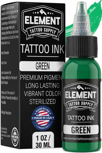 Miniatura 41 de Element Tattoo Supply - Tinta de tatuaje negra prémium - Tinta de tatuaje profesional y suministros para contorno, sombreado y mezcla - Tinta