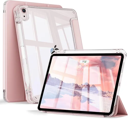 Miniatura 9 de KENKE Funda transparente para iPad Air de 11 pulgadas M3/M2 (2025/2024), iPad Air de 5ª/4ª generación (2022/2020) de 10.9 pulgadas con soporte