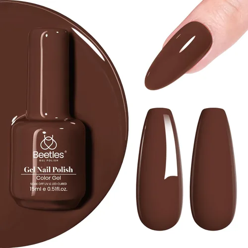 Miniatura 38 de Beetles - Esmalte de uñas de gel verde luminoso que brilla en la oscuridad, esmalte de uñas de gel que se absorbe con lámpara LED UV, arte de uñas