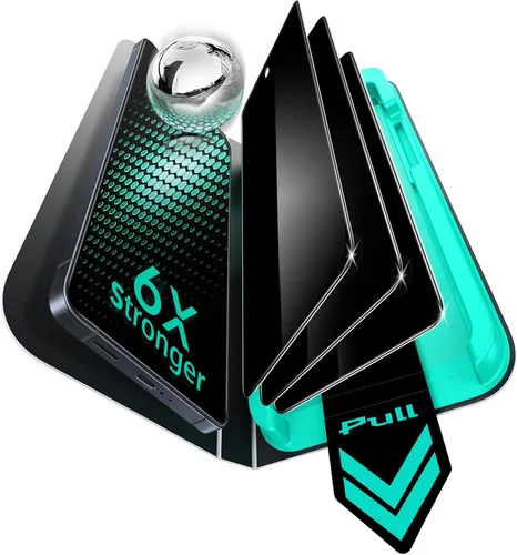 ESR Paquete de 3 protectores de pantalla de privacidad para Samsung Galaxy S25 Ultra, vidrio templado de dureza 9H+ con bandeja UltraFit de fácil