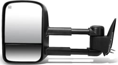 DNA Motoring TWM-021-T111-BK-L Espejo de remolque izquierdo/conductor con calefacción eléctrica Compatible con 99-02 Silverado/Sierra, 00-02