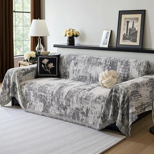 Miniatura 53 de MEETSKY Fundas para sofá modular de 3 cojines, lavables, mezcla de felpilla suave, protector de muebles, funda decorativa de estilo moderno