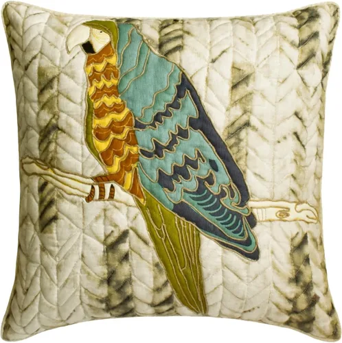 Miniatura 14 de The HomeCentric Fundas de almohada decorativas con bordes de 12 x 12 pulgadas Funda de cojín de seda de arte moderno Fundas de almohada verdes