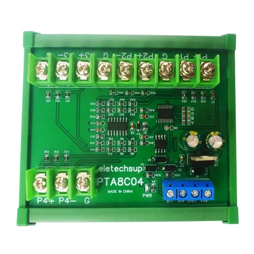 Miniatura 10 de 4ch 500 Celsius PT100 Thermocouple RTD emperature Sensor RS485 Temperature Sensor Module Modbus RTU Board Paperless Recorder (A 12V with Rail Box)