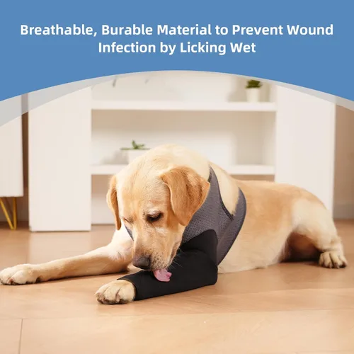 Miniatura 6 de Manga de recuperación para perro, traje de recuperación para perro, manga resistente a la abrasión, pierna delantera, lavable de 0.18 pulgadas