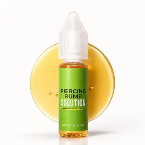 Tobcharm Solución para perforar el bulto – Piercing Bump para oído, nariz y cuerpo – Alivia las protuberancias queloides, reduce el enrojecimiento y