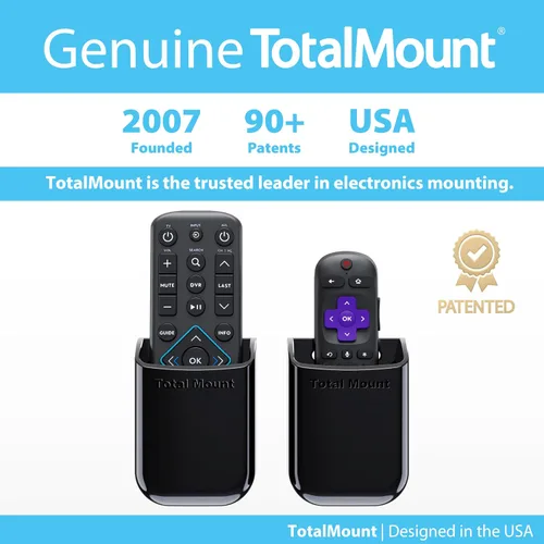 Miniatura 6 de TotalMount Soportes universales para control remoto (paquete de 2) – Se fija a la pared o la parte posterior del televisor – Compatible con todos