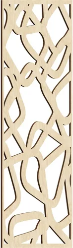 Miniatura 19 de Acme Paneles de pared decorativos de madera con calado, 9 3/8 pulgadas de ancho x 24 3/8 pulgadas de alto x 1/4 de alto, roble rojo