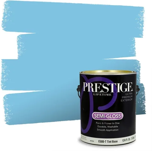 Miniatura 196 de Prestige Paints. - Base y pintura para exteriores en un solo galón, 1 galón. plano, comparable con Sherwin Williams Topsail. SW6799-PCM