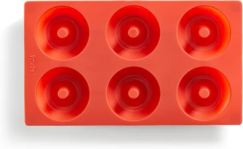 Miniatura 10 de Lékué - Molde de silicona platino para donas 6 agujeros antiadherentes para hornear, no necesita grasa, moldes para hornear Resistente al calor