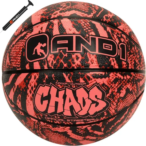 Miniatura 11 de AND1 Chaos Basketball: Official Regulation (29.5 inches) Rubber - Deep Channel Construction Streetball, Made for Indoor Outdoor Basketball