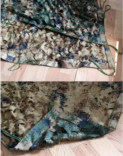 Miniatura 4 de Red de camuflaje 420D de doble cara de tres capas para entrenamiento militar del desierto de la selva, camping, caza, tiro, tela gruesa, malla