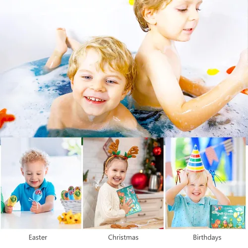 Miniatura 4 de Bombas de baño para niños – Bomba de baño de huevos de dinosaurio XL con juguetes sorpresa en el interior, juego de regalo de bomba de baño