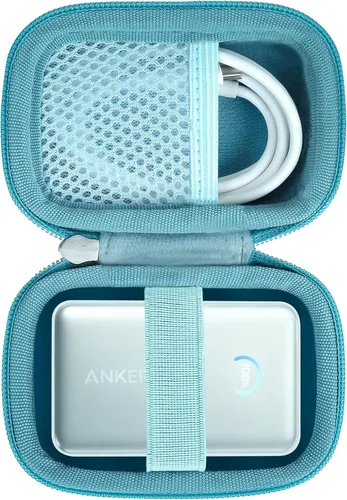 khanka Anker Nano Power Bank, 10,000 mAh cargador portátil, bolsa de viaje dura compatible con Anker Nano 45W 10000mAh Power Bank, solo funda (verde)