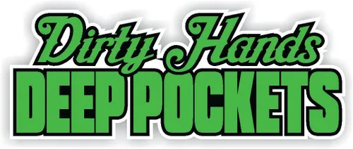 Dirty Hands Deep Pockets Lime Green Black White Full Color Decal Sticker Turbo Diesel Truck 6.7 6.6 3.0 Crew Cab JDM Car
