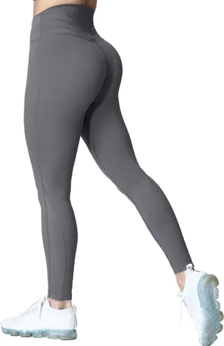 Miniatura 42 de Aoxjox Leggings de entrenamiento de cintura alta para mujer, pantalones de yoga Trinity, 26.5 pulgadas Negro