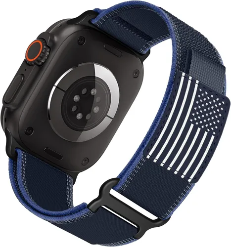 Miniatura 32 de ALMNVO - Correa unisex Trail Loop de nailon resistente para Apple Watch Ultra/2 de 1.92, 1.77, 1.73, 1.65, 1.61, 1.57, 1.49 pulgadas, para Apple