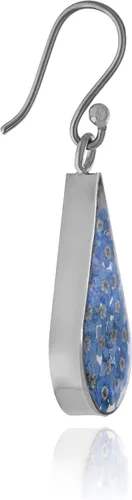 Miniatura 32 de Amazon Essentials Pendientes de plata de ley con forma de lágrima de flor prensada (anteriormente Amazon Collection)