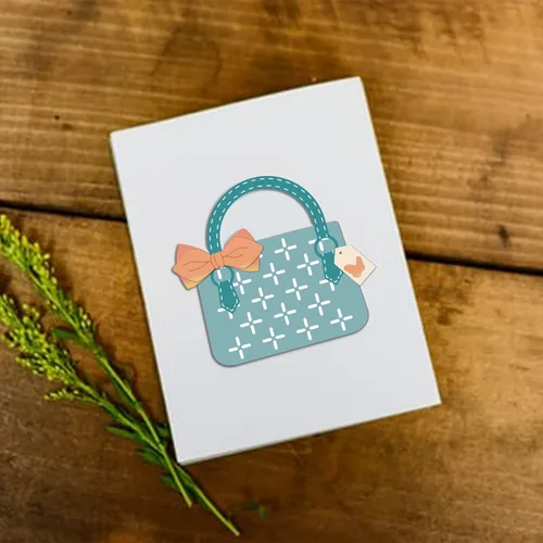 Miniatura 6 de INFUNLY 43 piezas de troqueles de corte de bolso de metal, plantillas de bricolaje con pajarita para hacer tarjetas, álbumes de fotos, álbumes