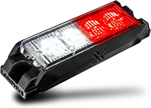 Miniatura 40 de LAMPHUS NanoFlare - Luz de advertencia estroboscópica de 5 pulgadas y 6 W, color blanco ámbar, luz de advertencia estroboscópica para parrilla