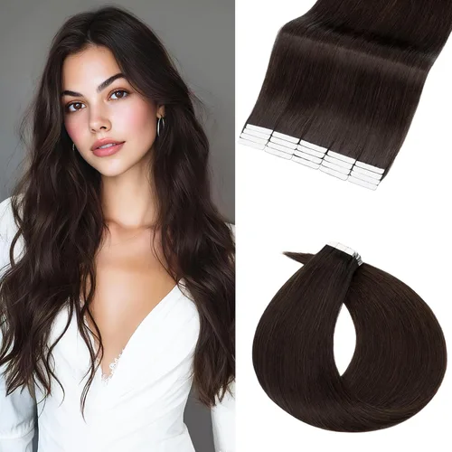 Miniatura 10 de Rich Choices Extensiones de cabello humano con cinta, 40 unidades, 3.53 oz, 100% Remy, extensiones de cabello humano real, extensiones de cabello