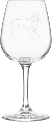 Miniatura 8 de Copa de vino de 12.75 onzas con diseño de perro grabado