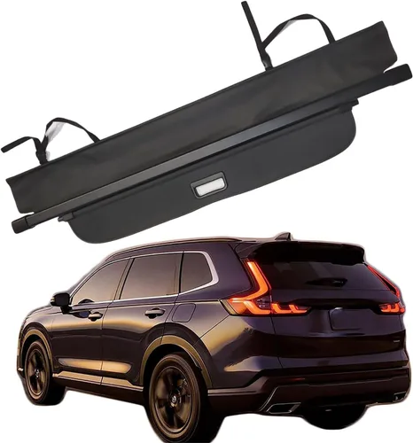 kaungka Cubierta Protectora de Carga Compatible con Honda CRV 2023 2024 (Incluye Híbrido) Escudo Trasero del Maletero Negro Duradero Retráctil