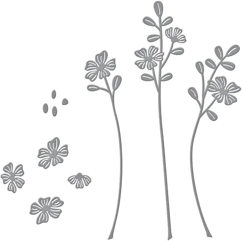 Miniatura 4 de Spellbinders Troqueles grabados con flores selladas S3-457 de The Sealed by Spellbinders Collection