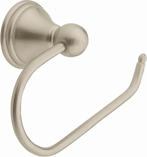 Colección Moen Preston Soporte para Papel Higiénico de Un Solo Poste Níquel Cepillado Resistente a Manchas, Soporte para Rollo de Papel Higiénico