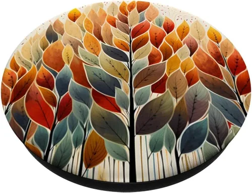 Miniatura 2 de Otoño Otoño Hojas Coloridas Diseño PopSockets Intercambiables PopGrip