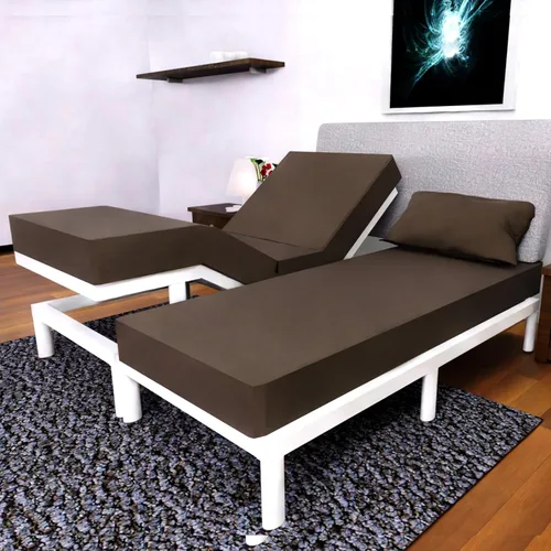 Miniatura 31 de Top Split King - Juego de sábanas para cama ajustable, 4 piezas con bolsillos profundos, sábanas de microfibra de doble cepillado, sábana bajera