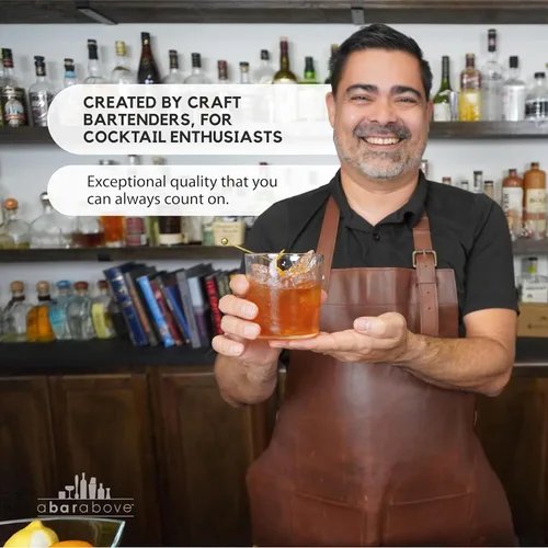Miniatura 6 de A Bar Above Botella de Bitter, Diseño Clásico, Botellas de Vidrio Pequeñas, para Añadir Bitters a Cócteles, con Pico Vertedor de Acero Inoxidable