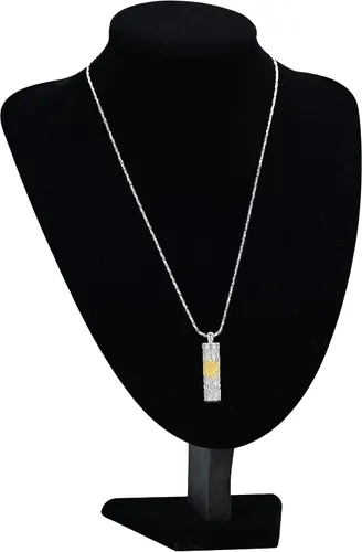 Miniatura 12 de Collar de urna de girasol para cenizas, collar de barra cilíndrica para cenizas para mujer, colgante de recuerdo para cenizas, joyería de cremación