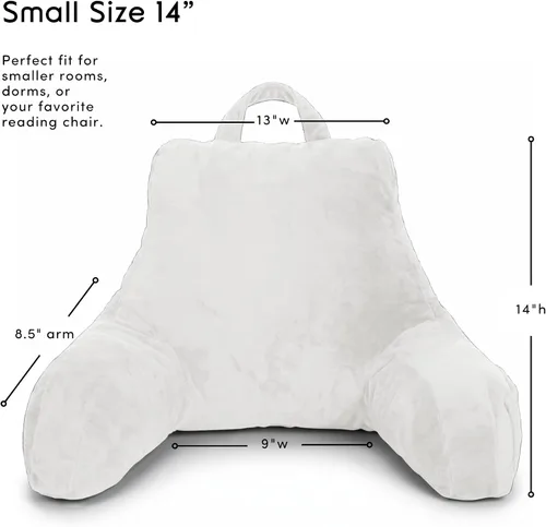 Miniatura 9 de Nestl Almohada de lectura para niños y adolescentes con espuma viscoelástica triturada, almohadas de respaldo para leer, ver y jugar, uso