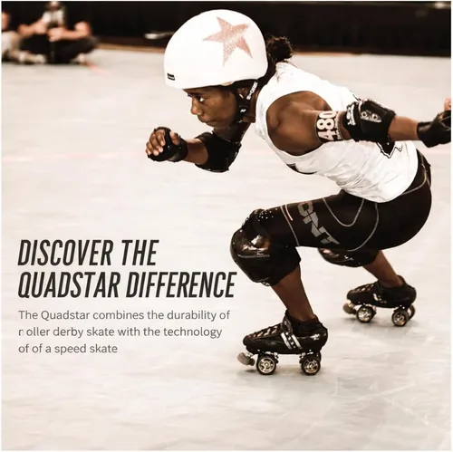 Miniatura 2 de Bont Patines - Quadstar Carbon Roller Skate Derby Package - Patines profesionales para hombres - Mujer - Niños - Chicas para Derby, velocidad