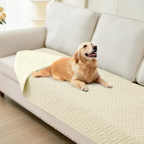 Miniatura 42 de hyha Manta impermeable para perro, manta suave para cama de perro, manta para mascotas, funda de sofá impermeable lavable para perros, fundas Gris