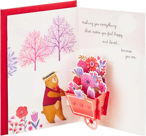 Hallmark Paper Wonder Pop Up - Tarjeta de San Valentín para cualquier persona