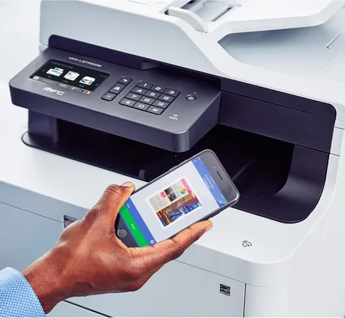 Miniatura 6 de Brother Color MFC-L3770CDW - Impresora láser inalámbrica digital todo en uno, color blanco - Impresión de copia de fax - 3.7" táctil, 25 ppm, 2400 x