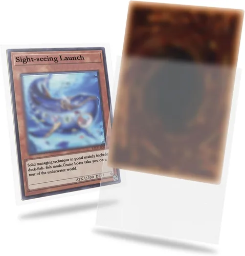 Miniatura 10 de Paquete de 200 fundas para tarjetas color morado compatibles con fundas para tarjetas Yu-gi-oh, fundas japonesas para tarjetas pequeñas, fundas