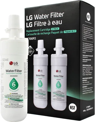 Miniatura 10 de LG LT700P - Filtro de agua de repuesto para refrigerador de 6 meses / 200 galones (NSF42 y NSF53) ADQ36006101, ADQ36006113, ADQ75795103