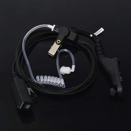 Miniatura 10 de HYS Auricular de vigilancia de 2 vías de radio de bobina acústica para Motorola XPR 6000 XPR6500 XPR6550 XPR 7000 XPR 7550 XiR-P8200 XiR-P8268 Beige