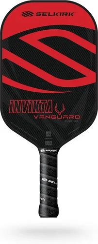 Selkirk Sport Vanguard - Paleta híbrida de pickleball de fibra de carbono con núcleo de polipropileno X5, raquetas de pickleball 1.0 | Rojo | Peso