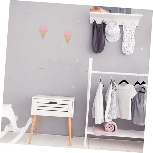 Miniatura 8 de 1 juego de ganchos decorativos de pared de hielo para niño y niña, ganchos adhesivos de tilo de alta calidad, superficie lisa para una fácil