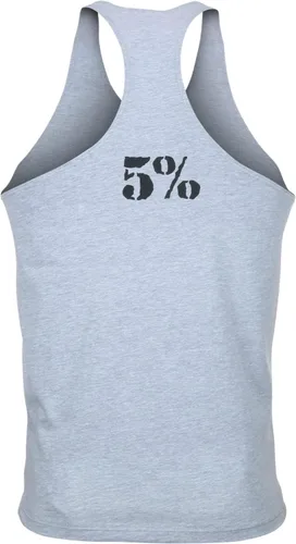 Miniatura 2 de 5% Nutrition Rich Piana Workout Gym Athletic Y-Back Fitness Tank Tops para hombre, GrisNegro "Whatever It Takes