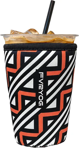 Miniatura 121 de Fundas de neopreno reutilizables aisladas para café helado, fundas para tazas de café helado, fundas para bebidas heladas y calientes