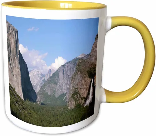 Miniatura 14 de 3dRose El Capitan and Bridalveil Falls in Yosemite National Park - Taza de dos tonos (11 onzas), color negro